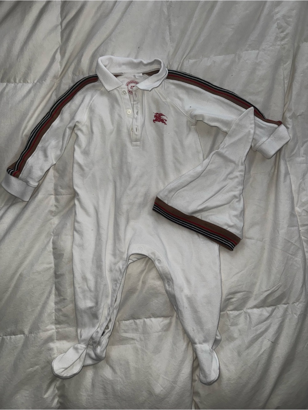 Burberry Polo Footed Onesie